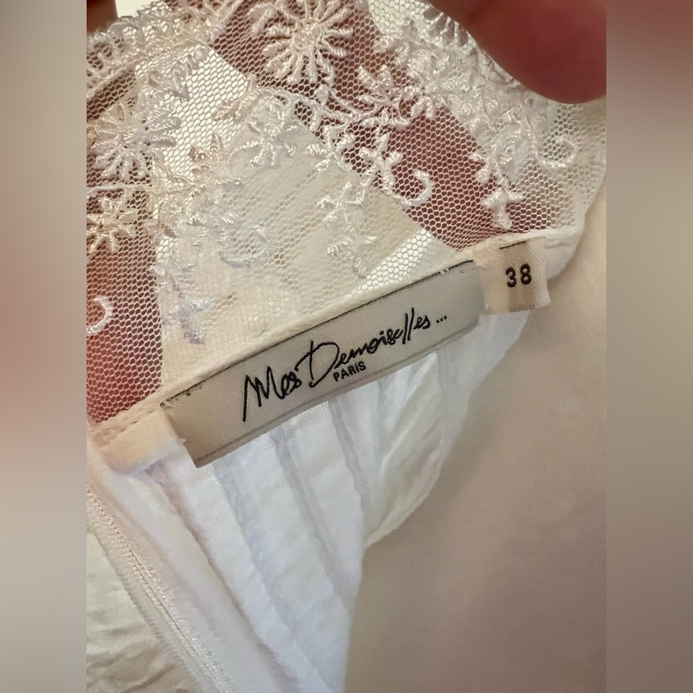 Mes Demoiselles Paris “Havilland” Ivory Lace Maxi Dress EU 38 S-M Boho Romantic - Picture 6 of 16